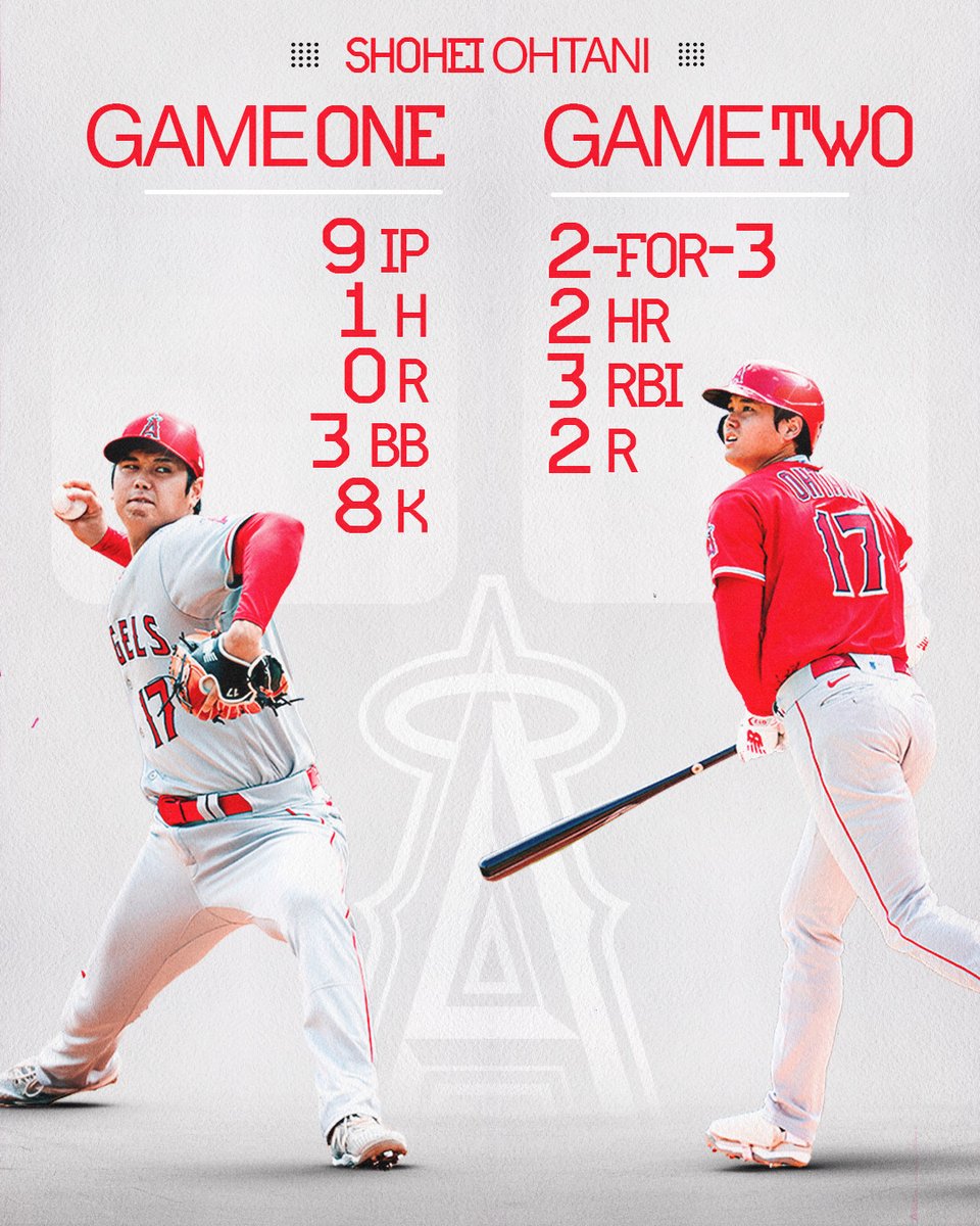 MLB's tweet image. Did Shohei wrap up Player of the Week honors in just one day?