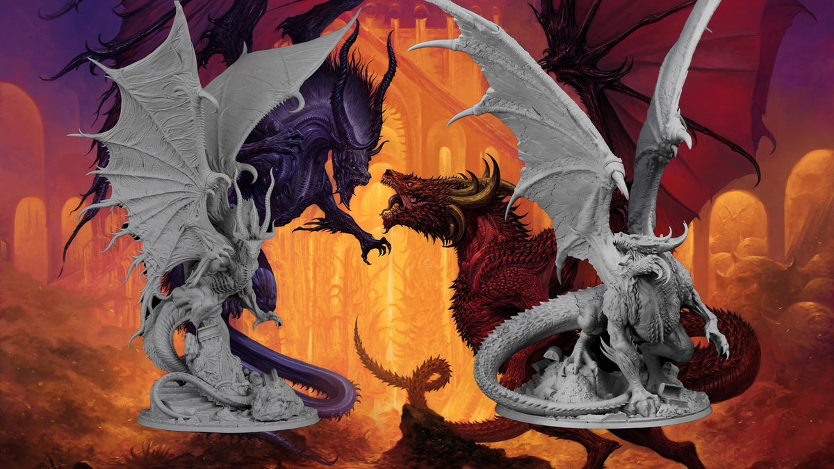 The other half of the battling dragons has finally entered the Creature Caster catalogue! 

us.creaturecaster.com/a/bundles/batt…

#creaturecaster #dragons #resinminiatures