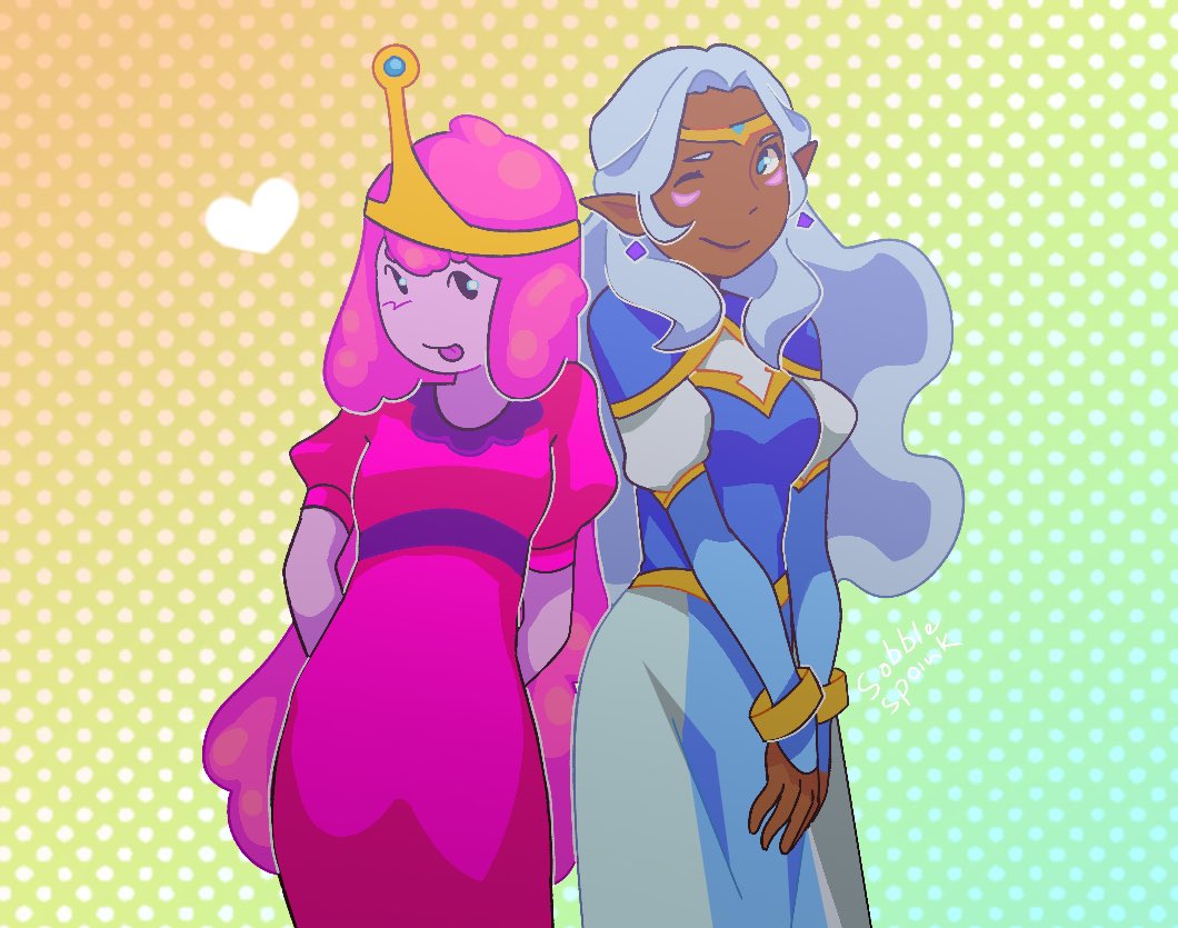 sobblespoink's tweet photo. princess bubblegum and allura are best friends in my brain btw https://t.co/LdWgP4GJdd