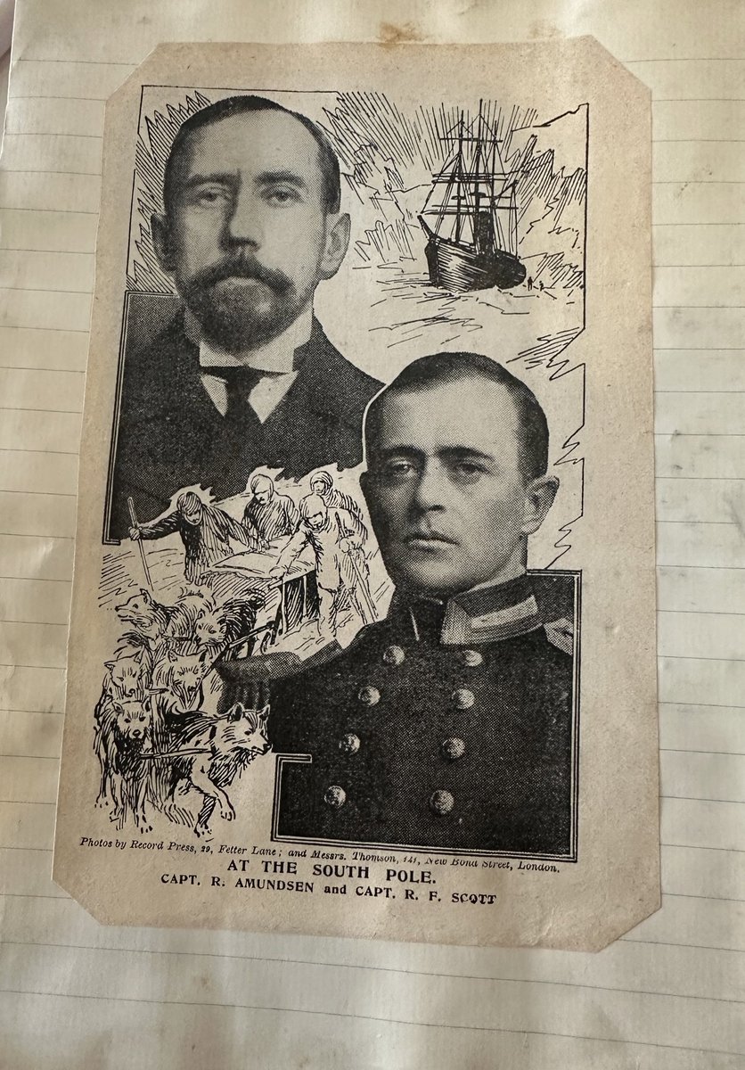 areyougonnabe's tweet photo. today i got to see the scrapbook of a 1910s polar fangirl and i will probably be thinking about this forever … https://t.co/dtGtnjQcZT