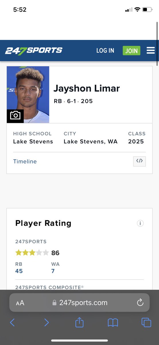 Blessed to have been rated as a 3⭐️ Thank you @247Sports @BrandonHuffman @TFordFSP @RealMG96 @LSHSVikingsFTB