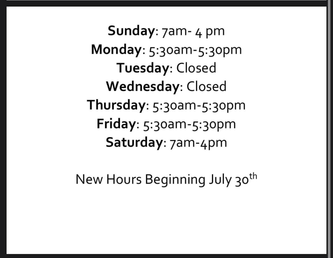 Hwy20BOY's tweet photo. Check out this news at Angelique’s!

We are changing our hours &amp; staying open later for you to enjoy! 

We also will now be serving Sunday dinner so have your bellies ready after church!

STARTING JULY 31st!!!!! @Karoline_Rose https://t.co/psR5ny17ZY
