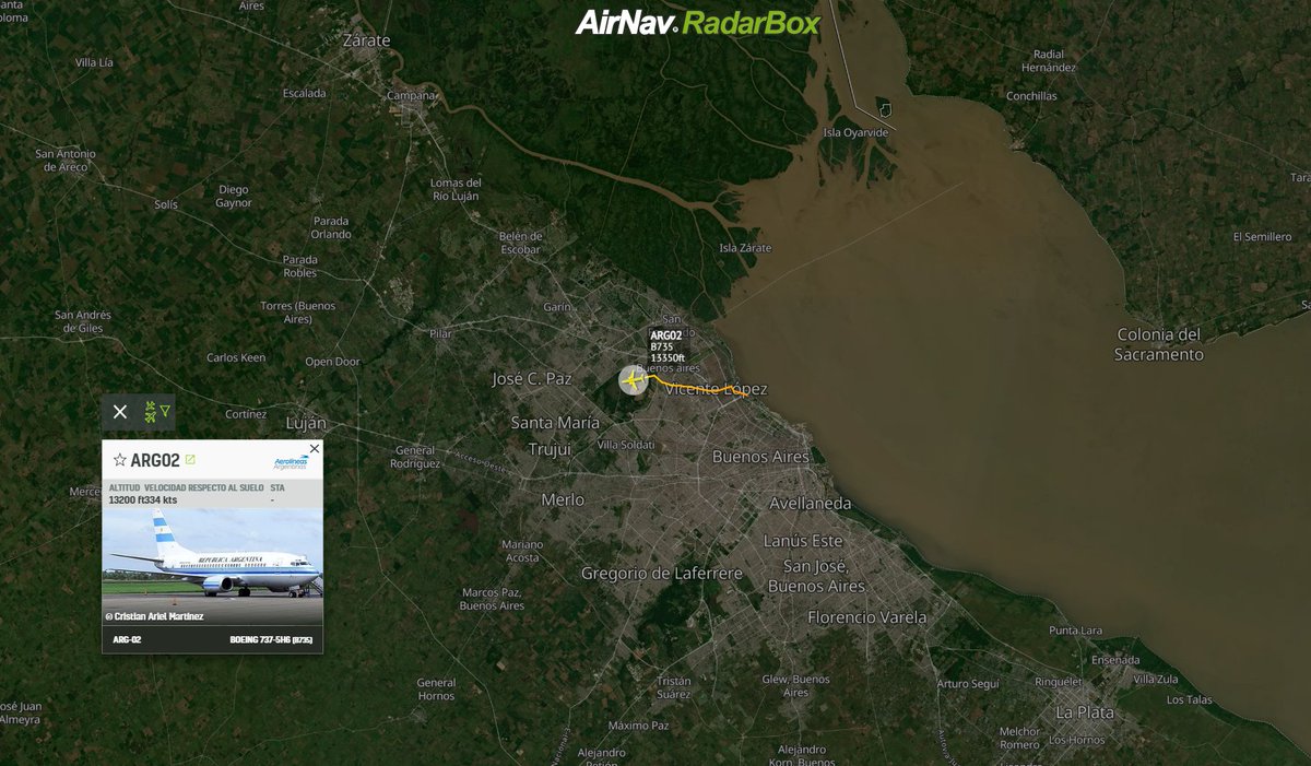 Modo_S_'s tweet photo. ⚠️Los canditados del oficialismo: Massa, Rossi y De Pedro rumbo a San Juan a bordo del #ARG02 de la Agrupación Aérea Presidencial. Inician la "Gira Federal" financiada con recursos del Estado.
🛰️Boeing 737-5H6 AEP-UAQ USS 10.000 https://t.co/bIOxNFIDkA