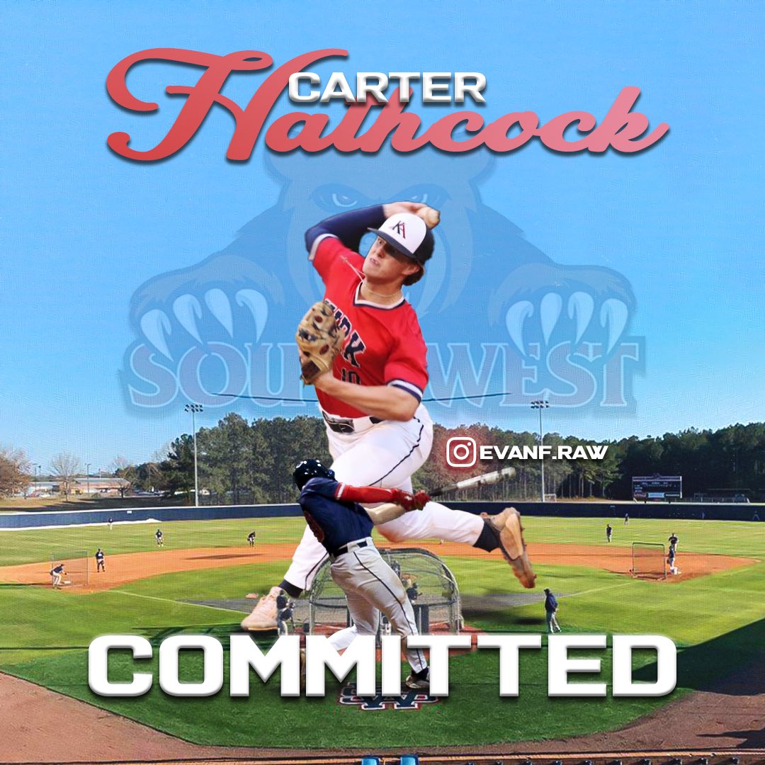 Blessed to announce that I have committed to Southwest Community College to further my academic and baseball career. I would like to thank God for giving me the opportunity to play this sport, and everybody that has helped me get to the next level.