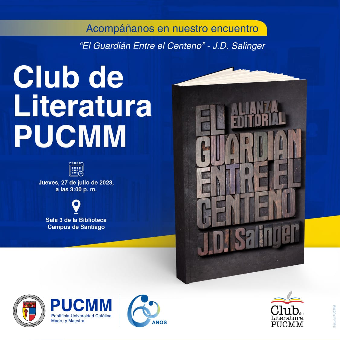 PUCMMESGSTI_LIT's tweet photo. "La vida es una partida y hay que vivirla de acuerdo con las reglas del juego" J. D. Salinger (1951).

Muchas gracias por acompañarnos. Feliz fin de ciclo. 📚📚📚🥳 https://t.co/PM9ApAfJT9