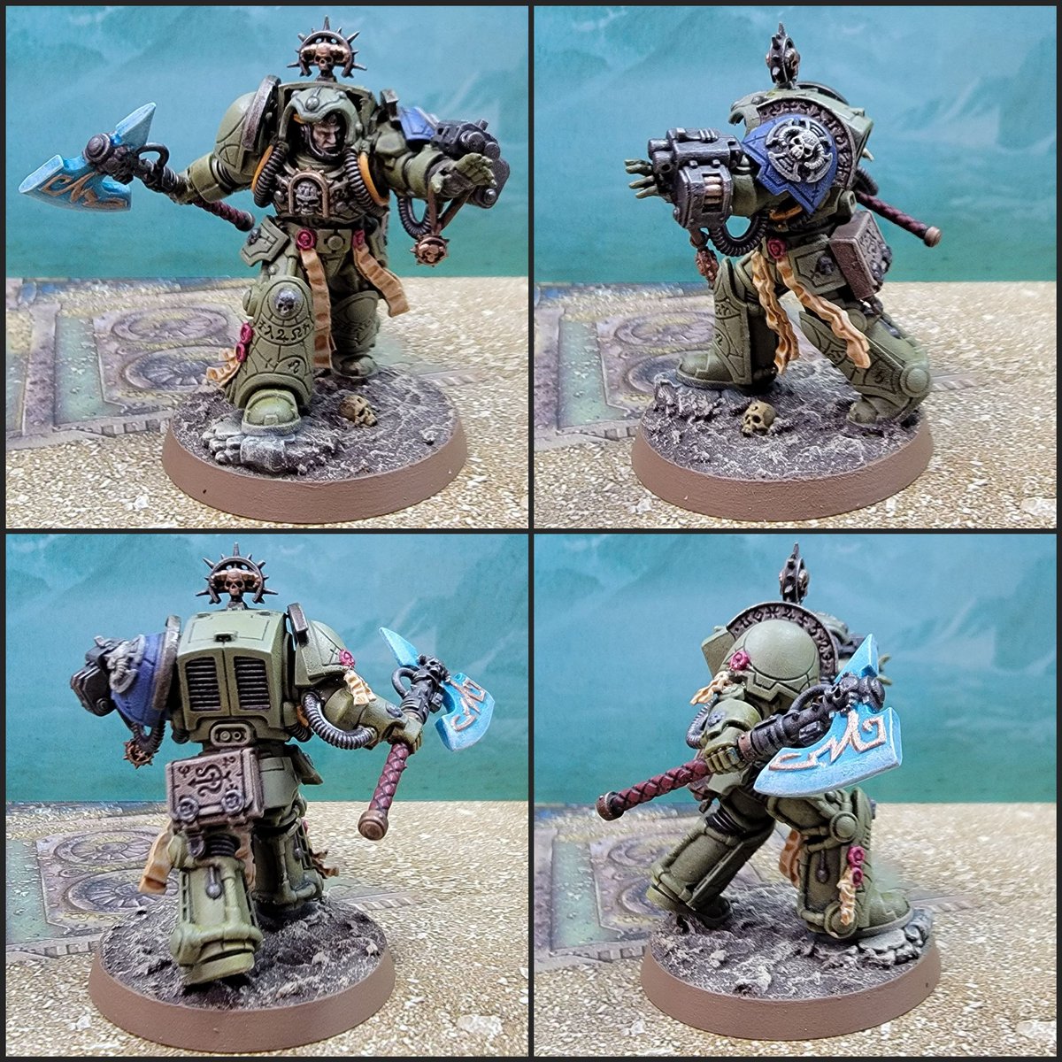 Syward1691's tweet photo. Raptors Legion Terminators from the Leviathan box. These models are so cool. 

#wh40k #wh40k #Raptors #miniaturepainting #tabletopminiatures #SpaceMarines #warhammercommunity #gamesworkshop #Warmongers https://t.co/rVMqFkJkXl