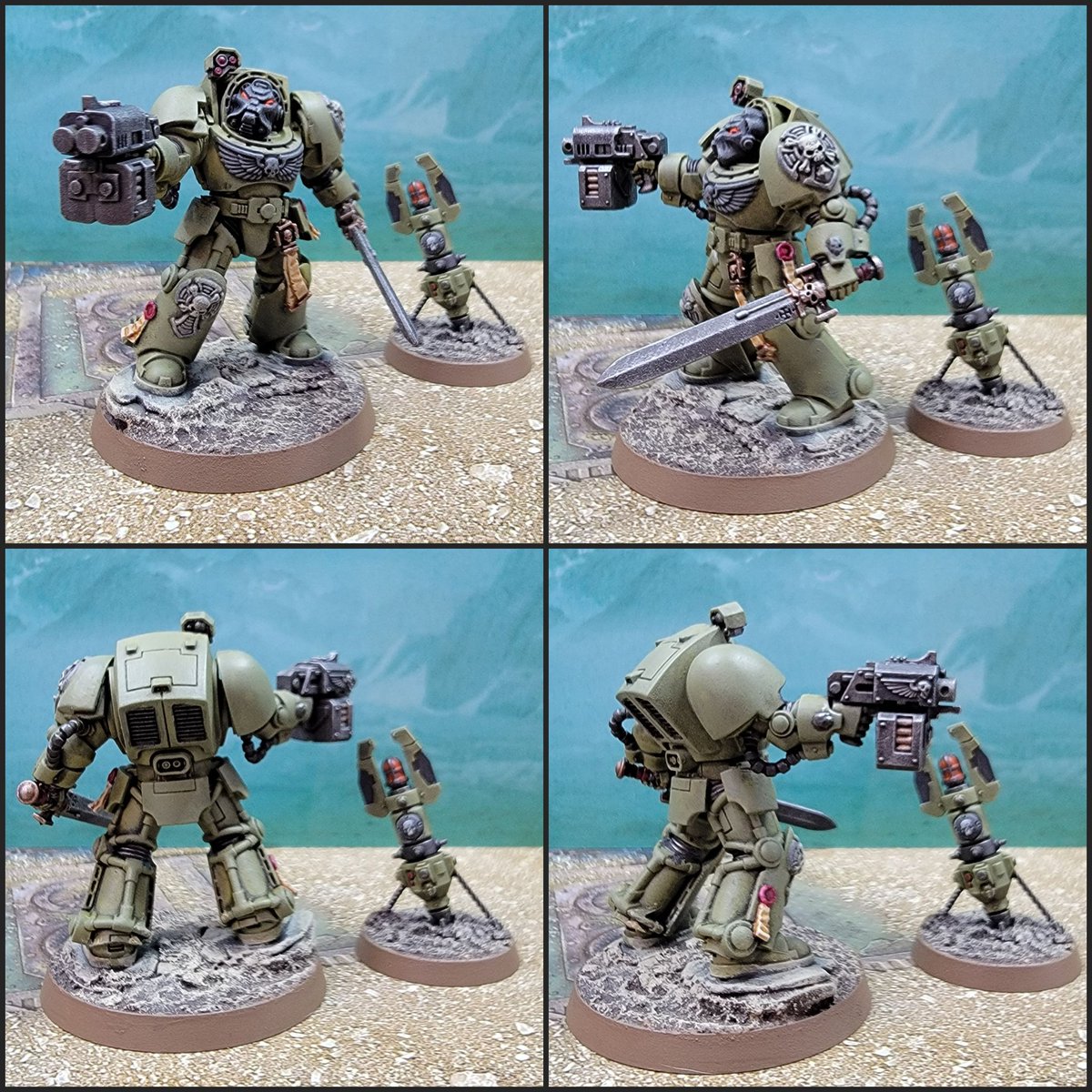 Syward1691's tweet photo. Raptors Legion Terminators from the Leviathan box. These models are so cool. 

#wh40k #wh40k #Raptors #miniaturepainting #tabletopminiatures #SpaceMarines #warhammercommunity #gamesworkshop #Warmongers https://t.co/rVMqFkJkXl