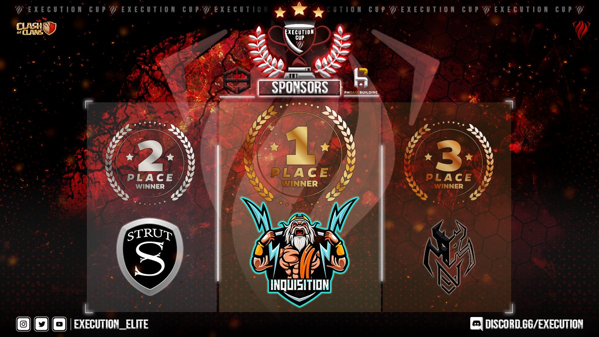 Execution Cup League (@execution_xcl) on Twitter photo XCL S1 Champions <a href="/inqclan/">INQUISITION</a>
2nd <a href="/STRUTesports/">STRUT esports</a> & 3rd @VNesporting
A huge thanks to all the teams that participated. A special thanks to the staff, streamers, and sponsors. We appreciate your support, stay tuned for Season 2!
<a href="/RHBaseBuilding/">RH Base Building</a> @Execution_Elite XCL S1 Champions <a href="/inqclan/">INQUISITION</a>
2nd <a href="/STRUTesports/">STRUT esports</a> & 3rd @VNesporting
A huge thanks to all the teams that participated. A special thanks to the staff, streamers, and sponsors. We appreciate your support, stay tuned for Season 2!
<a href="/RHBaseBuilding/">RH Base Building</a> @Execution_Elite
