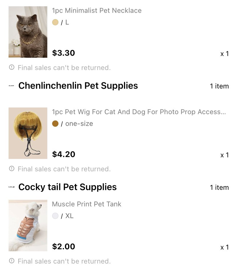 I wine drunk bought my dog some ✨accessories✨