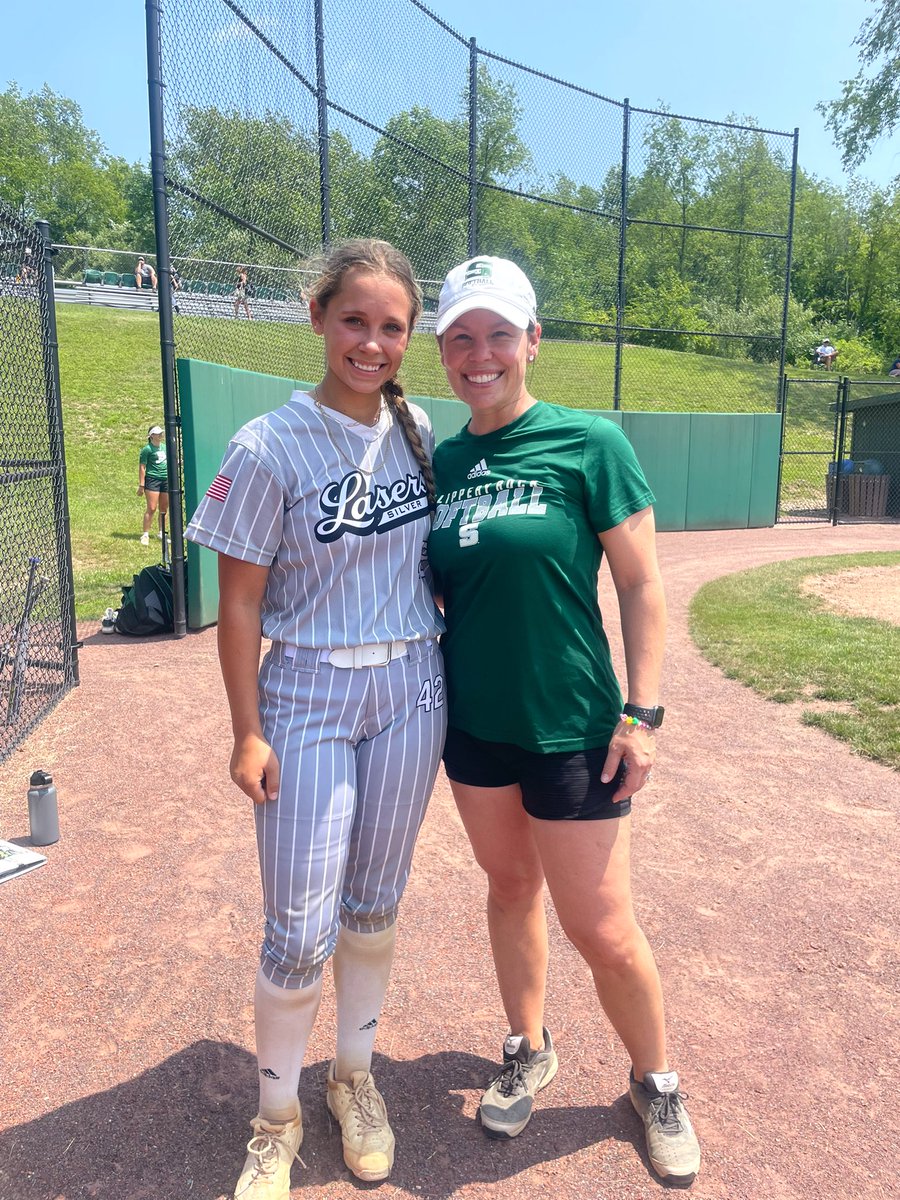 Great day <a href="/SRU_Softball/">Slippery Rock Softball</a>! Thanks to the staff and players for the instruction. Looking forward to coming back! @lasersilver06