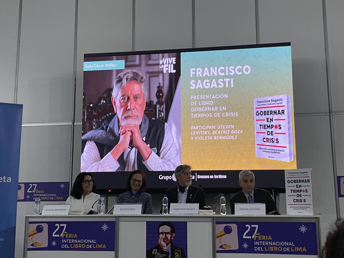 BustamantePao18's tweet photo. ⁦En la presentación del Libro “Gobernar en tiempos de crisis” de ⁦@FSagasti⁩ en la ⁦@FILLima2023⁩ Felicitaciones!!! ⁦@gugarelli⁩ ⁦@lamalagas⁩ ⁦ https://t.co/z87qLkat0y