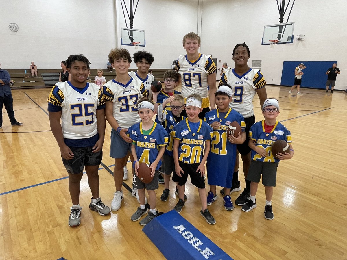 OHSBravesFB's tweet photo. BraveLife Adapted Football Camp was a hit tonight - with our campers AND our players! 🏈 https://t.co/SpRClrFTR4
