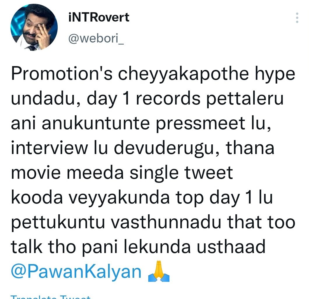 KalyanPKdhf's tweet photo. That's it @PawanKalyan 

#BroTheAvathar  #BroTickets https://t.co/UqewuRMyBK