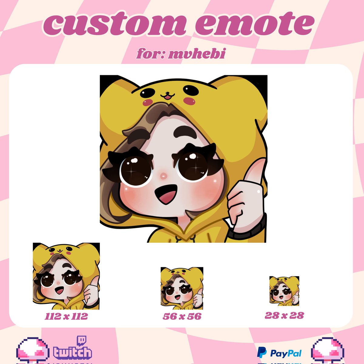 ʕ·ᴥ·ʔ Custom emote for <a href="/mvhebi/">♡𝙈𝙞𝙖</a> 🩷 

🩷Thanks for the trust 🩷

♡ If you are interested in commissioning, send me a DM ♡ 
Tags ~ ʕ·ᴥ·ʔ
#emotetwitch #emoteartist #twitch