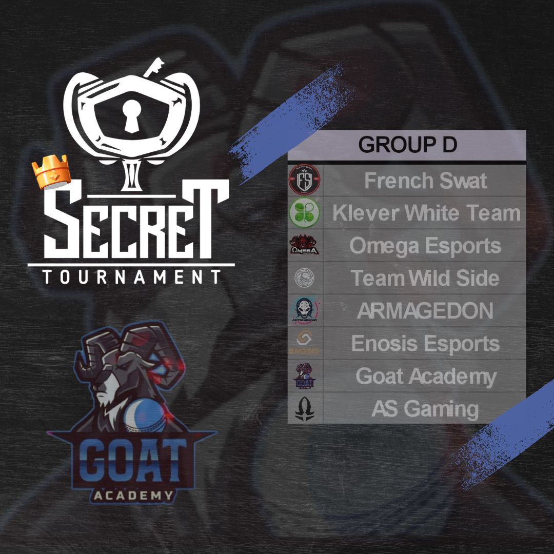 GoatAcademy_'s tweet photo. 🚀🎮 Join #GOATACADEMY at he Clash Royale Secret Tournament - Group D 🏆💥

Hey Clash Royale community! 🙌 We're thrilled to announce that GOAT Academy e-Sports is gearing up for the epic Secret Tournament - Group D! 🌟🏆 Our talented players are ready!!!
@Secret_Royale https://t.co/UIe13KRcyc