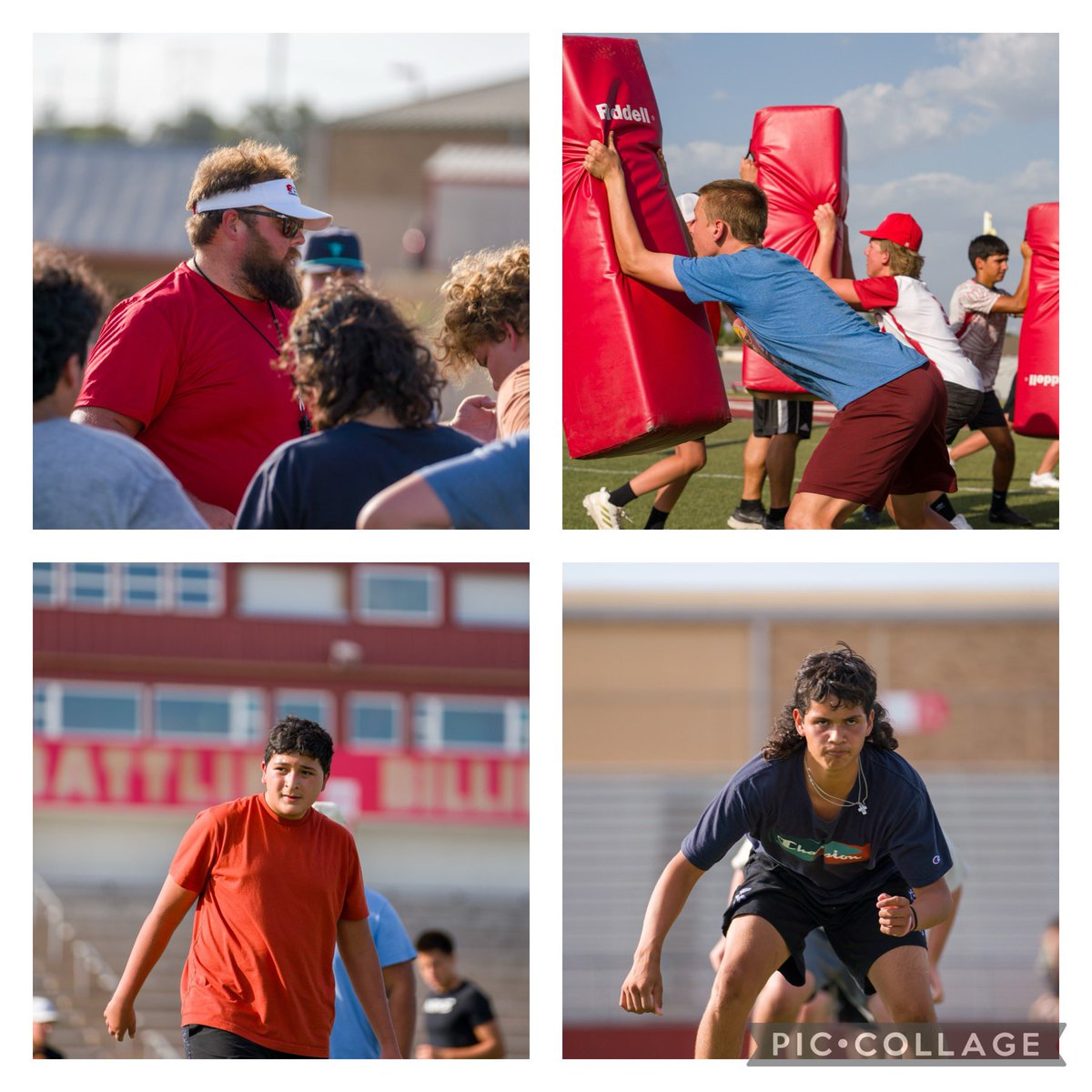 BillieFootball's tweet image. Day 2 of 7th, 8th and 9th grade camp. Lots of intensity and improvement today. These guys are putting in some work. Last day tomorrow let’s come out and get after it. #WorkToWin @billiesports