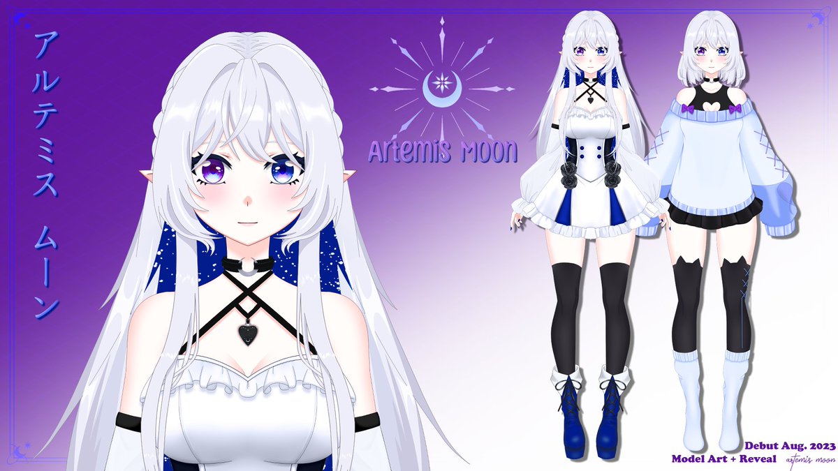 ArtemisMoon_VT's tweet photo. #VtuberSupport #Vtubers #VTuberEN 

Vtuber Model Raffle!!

Full Body, with three expressions (of your choosing).
Make sure you leave a comment with your OC, I will be choosing based on design.

Rules:
Follow
RT &amp; Like
Comment your OC

Good luck! https://t.co/ydtpTrE3Rg