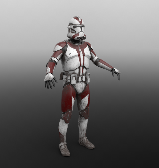 VRCCommissions's tweet photo. Custom Clone Trooper by our dev Buddysaurus!

#VRChat #StarWars #3D https://t.co/X8111fJ6PV