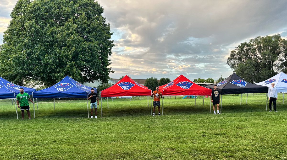 PatriotsMSocc's tweet photo. Tent City FC has arrived. https://t.co/eVrBjIEOOg
