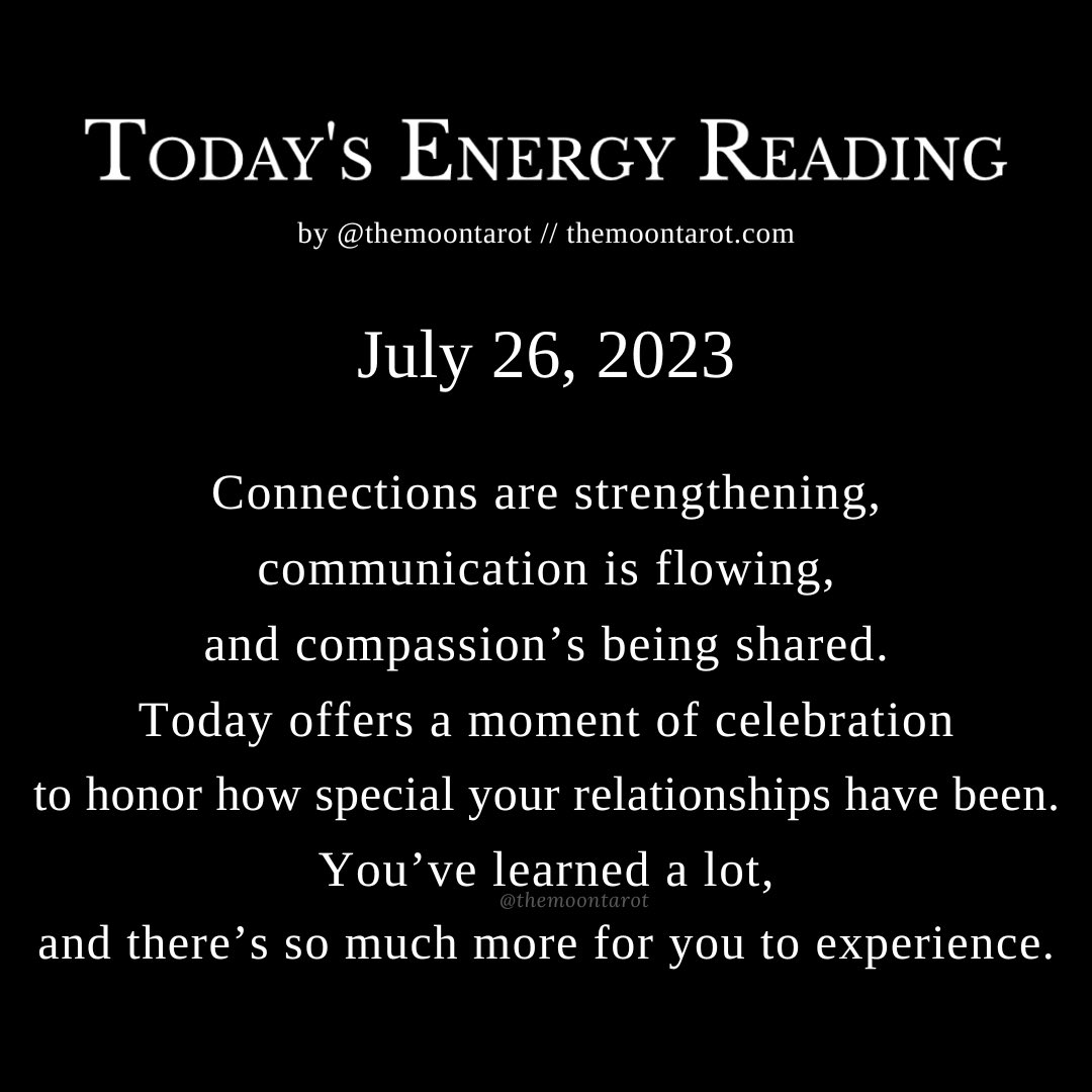 Moonnomens's tweet image. Today's Energy Reading: July 27, 2023