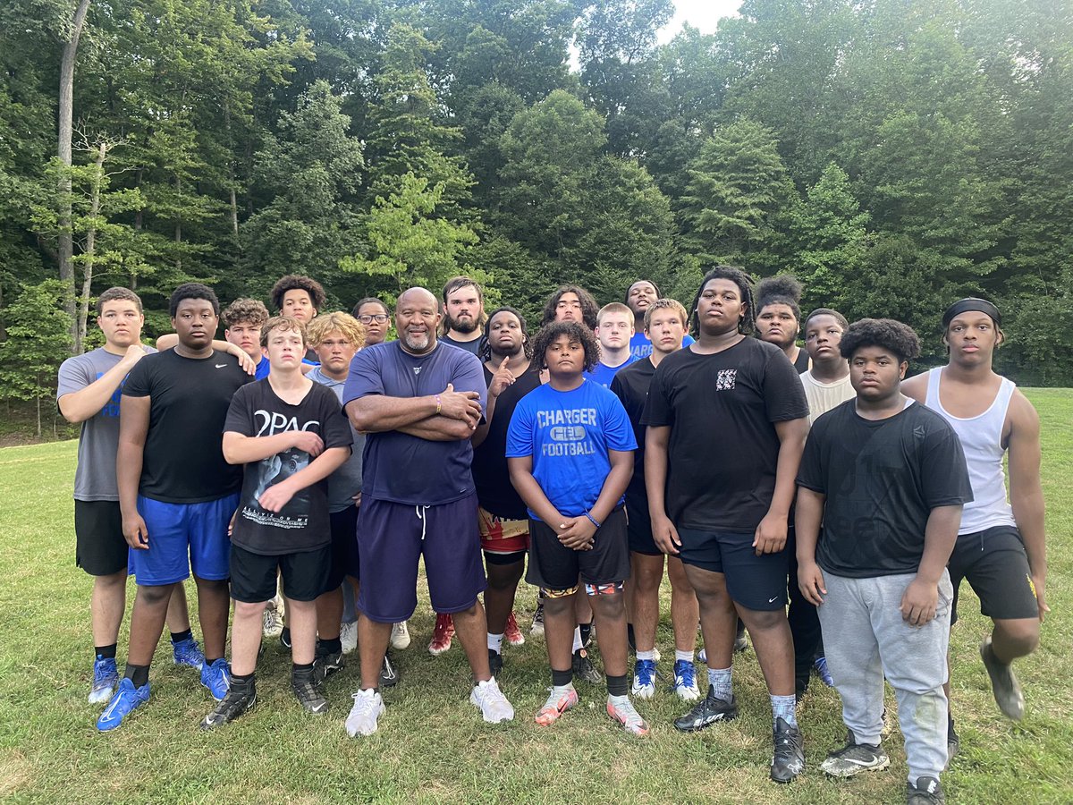College coaches, make sure you visit <a href="/LackeyHS/">Henry E. Lackey H.S.</a>. There is a lot of talent down there. This is the Offensive Line..