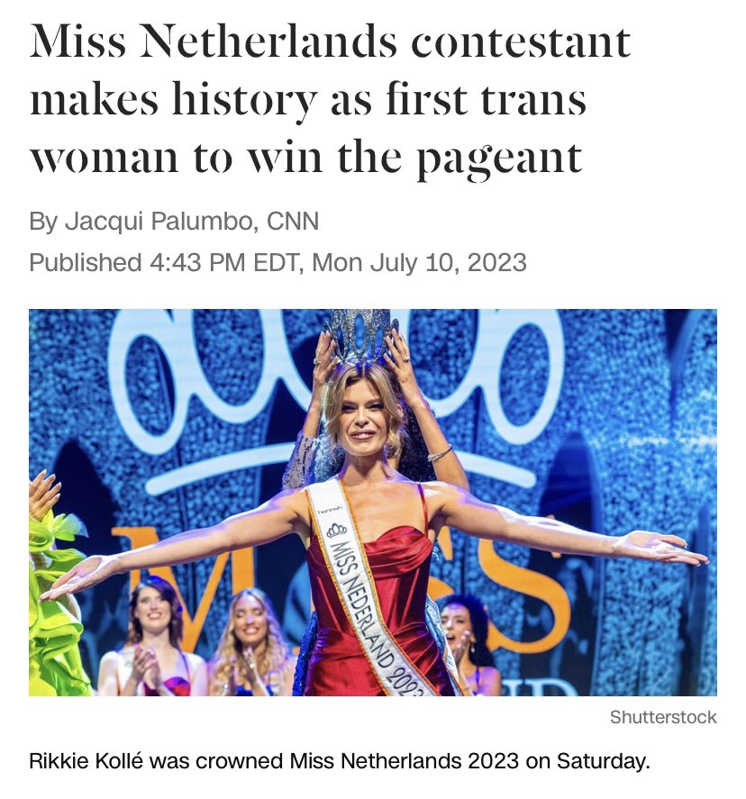 herricahyadi's tweet photo. Pertama dia mengambil identitasmu. Kemudian dia merebut BH dan lingeriemu. Lalu dia superior di segala pertandingan olah-raga dan juga lapangan pekerjaanmu. 

Sekarang, dia mengambil kontes kecantikanmu.

Well done �� https://t.co/2VNITEK68g