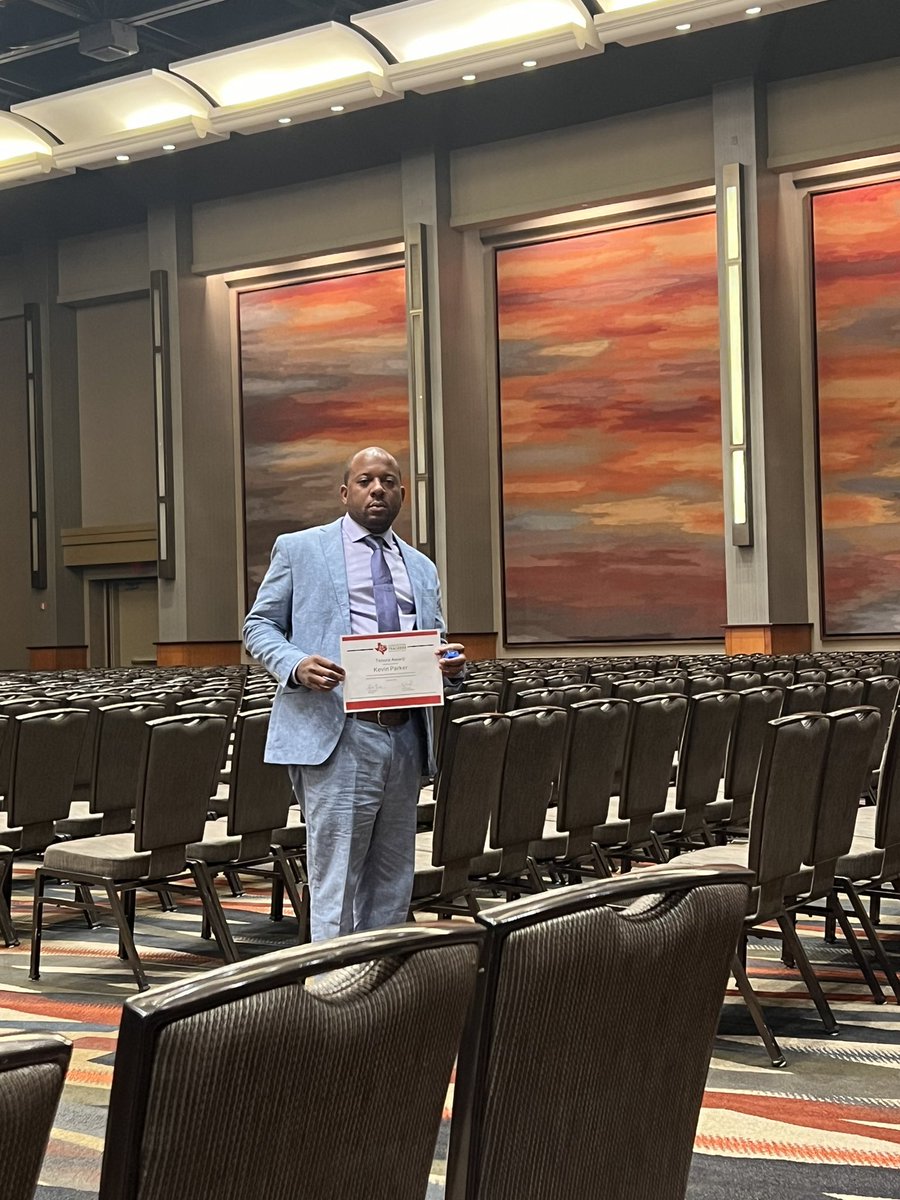TheFosterFFA1's tweet photo. @LamarCISDCTE LCISD ag teachers in Dallas expanding their knowledge preparing for the year and getting recognized. Mr.Parker on 15 years of teaching &amp; Mrs.Whipple on 5years. Mr.T also won a door prize!!!! https://t.co/NnuZYjhyTb