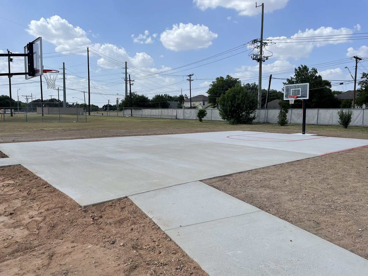 It has been a busy two weeks with <a href="/Ranger_ACE_/">RangerACE Construction Camp</a>  working to build us a new basketball court!   The hard work of the students and staff has paid off and we have a perfect spot to shoot hoops!  Join us on Saturday for the ribbon cutting!  <a href="/WellsBranchAIA/">Wells Branch AIA</a>