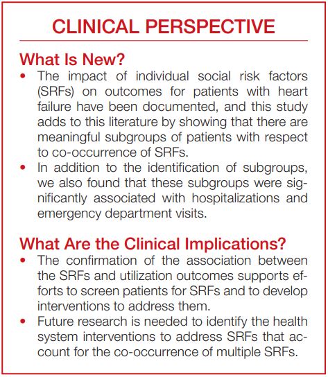 In a novel latent-class analysis, low educational attainment, high social isolation, and high area‐deprivation index were strongly associated with healthcare utilization. #AHAJournals ahajrnls.org/452Z037