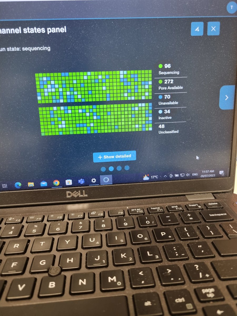 _Tim_Chalmers's tweet photo. There's a certain level of satisfaction to starting a #Nanopore run. First time since 2020 and attempting a Cas9 enrichment protocol https://t.co/JmeMghjUwe