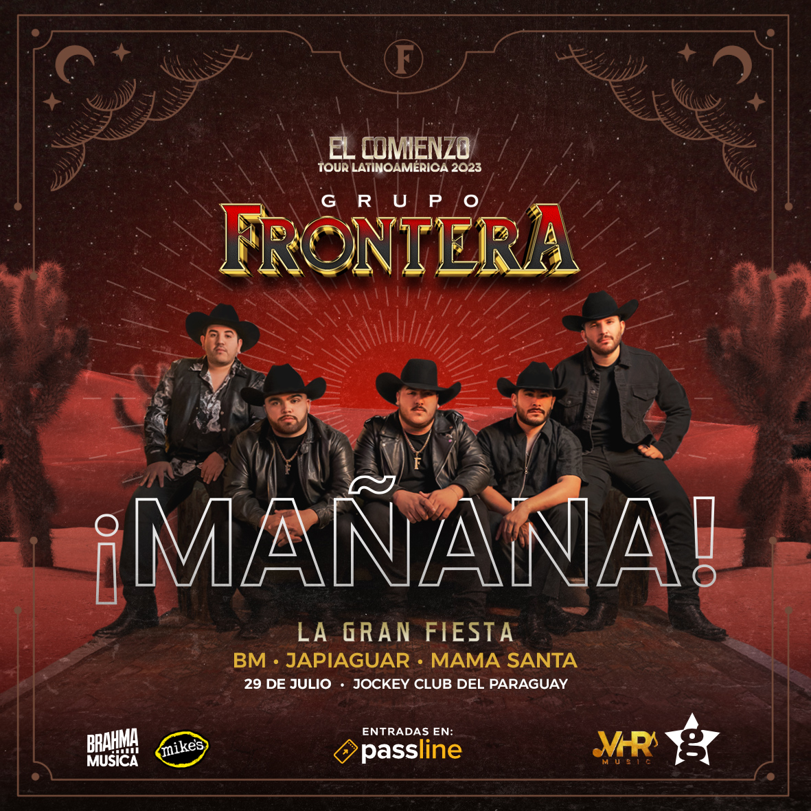 ¿Todavía no tenés tu entrada? ¡Tranqui! podés adquirirla desde donde estés entrando a passline.com.py con varias opciones de pago y muy fácil de comprar.

Comprá en passline.com/eventos/grupo-…