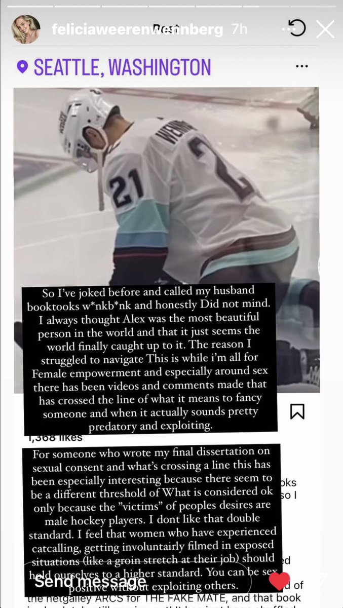 NicoleCutmore's tweet photo. I think Felicia Wennberg is an amazing woman and I hope you guys take some time to read what she has to say and reflect on how some of the things you say publicly make actual people feel https://t.co/9f05uwOqbN