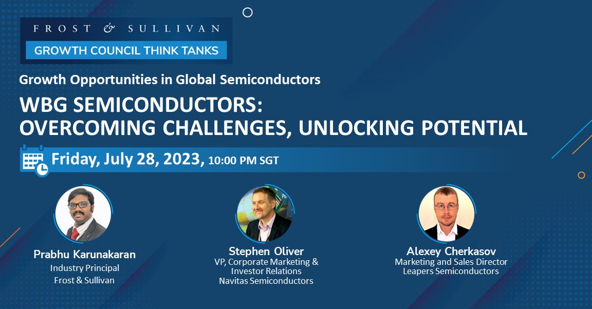 📢 It's tonight! Join the Think Tank on 'WBG Semiconductors: Overcoming Challenges, Unlocking Potential,' at 10 PM SGT.
Click here: hubs.la/Q01YrvbP0
Are you ready to dive into the world of Wide Bandgap  semiconductors and explore their role in revolutionizing electronics?