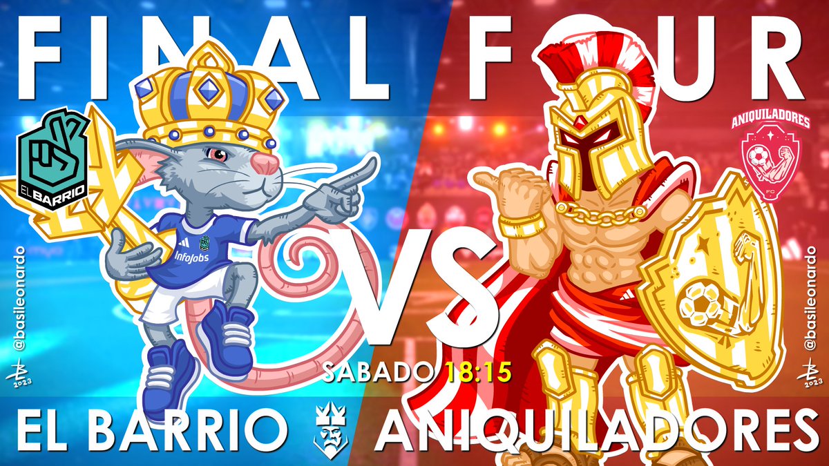 Dibuje todas las mascotas de la <a href="/KingsLeague/">Kings League Spain</a> e invente las que no existen!
#kingleague #xbuyer #QueensLeague #InfoJobs @senen98 #finalfour <a href="/AniquiladoresFC/">Aniquiladores FC 💪</a> <a href="/JuanSGuarnizo/">ElJuaniquilador 💪</a> #AniquiladoresFC <a href="/franjhg10/">Fran Hernandez</a> <a href="/elbarrioklk_/">El Barrio🤞🏽</a> <a href="/TorrentboCarlos/">Carlos Torrentbó</a> <a href="/gillesvidal9/">Gilles Vidal</a> <a href="/sergiaguilar1/">Sergi Aguilar</a> #SomosElBarrio