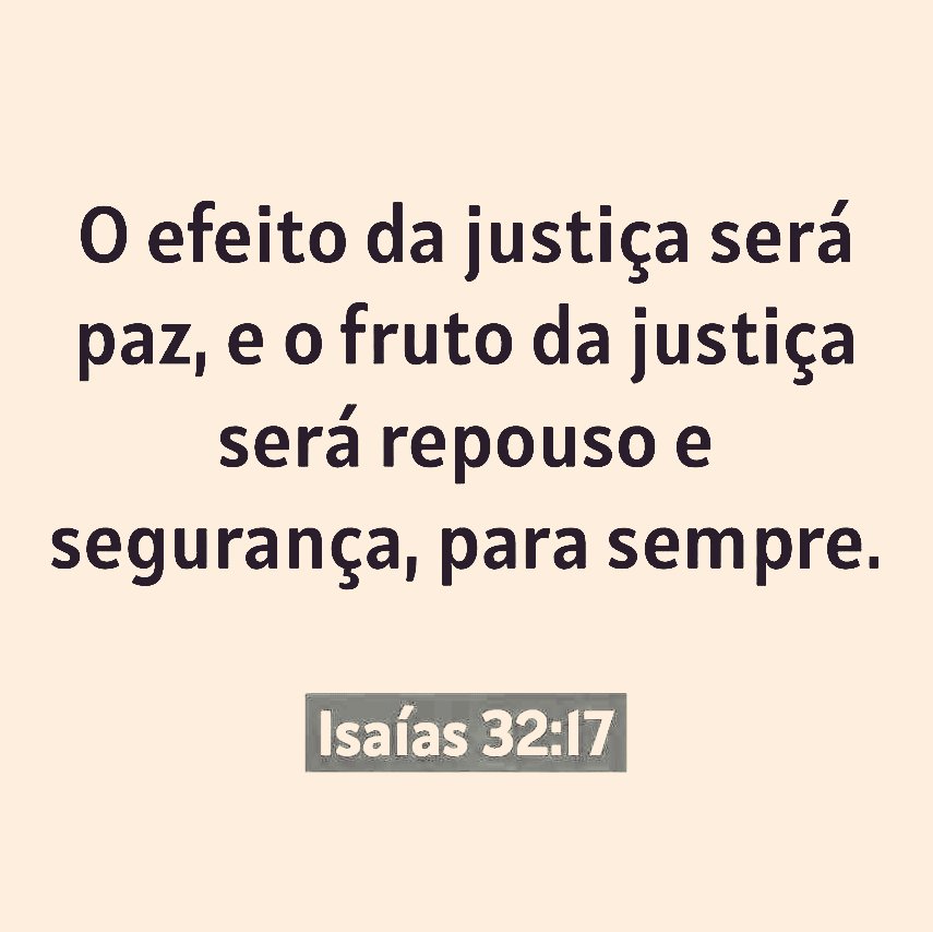 MensageirodaPa6's tweet photo. A justiça trará paz e segurança para sempre.
Isaías 32:17 VFL https://t.co/L2Vx8vHTnJ