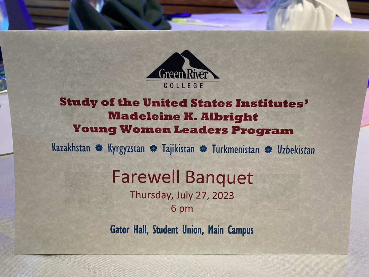 GRCPresJohnson's tweet image. Honored for Green River College’s affiliation with the SUSI program!
#GreenRiverCollege