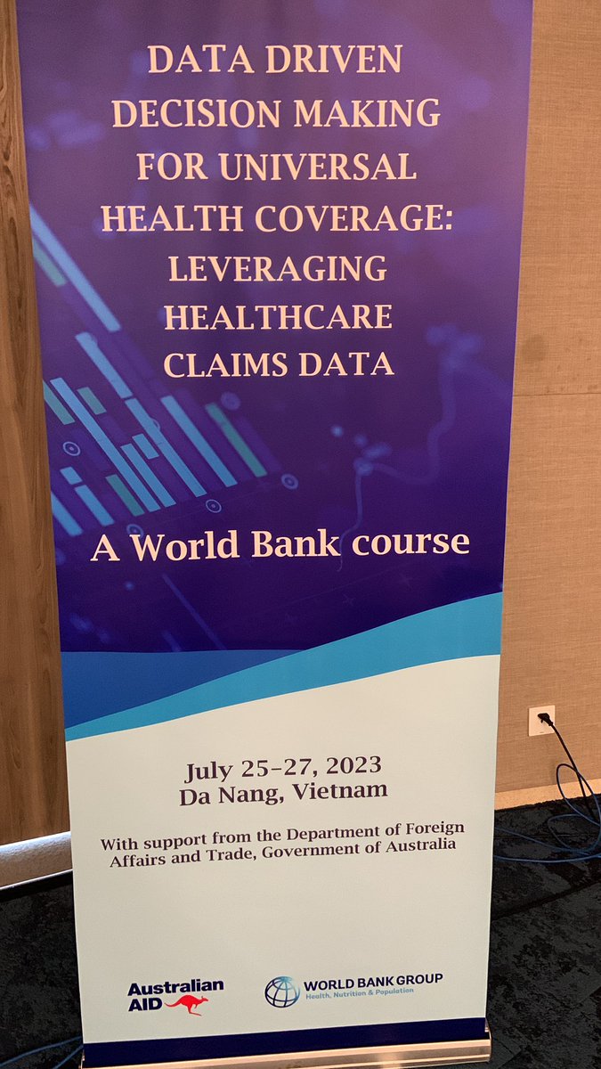 Just completed delivering a fantastic and much-needed capacity building event on leveraging healthcare claims data for informing policy in Da Nang with dynamic colleagues and counterparts from several countries