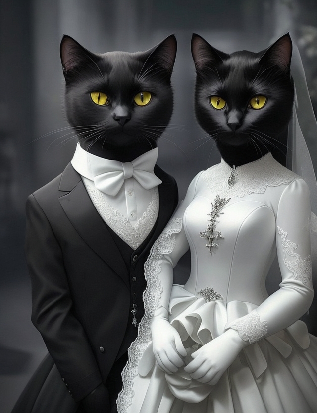 FreakyPetStore's tweet image. Gothic cat couple.

#CatsOfTwitter #catcouple #gothiccat