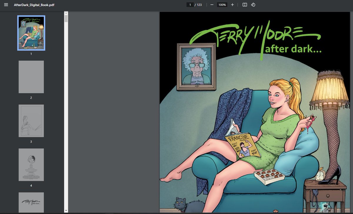 M00NLIGHTSTUDI0's tweet photo. Check your emails! The #Backerkit for the digital copy of @TerryMooreArt's #AfterDark book just came in to download!!! #TerryMoore #AbstractStudioComics #DigitalBook https://t.co/PVcEpq55ag