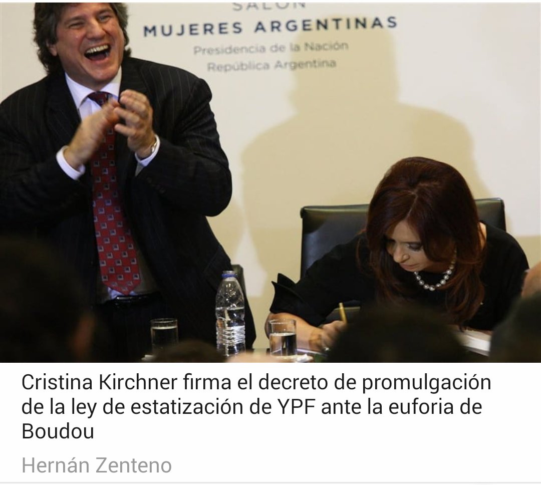 YPF. Entraron a un bazar con un par de elefantes. Fue toda una irresponsabilidad porque se les avisó que había objetos de valor. No importó; a cada paso, un daño. 
Llega el ticket final por los daños que causaron Cristina, Kicillof y De Vido cuando entraron por la fuerza a YPF