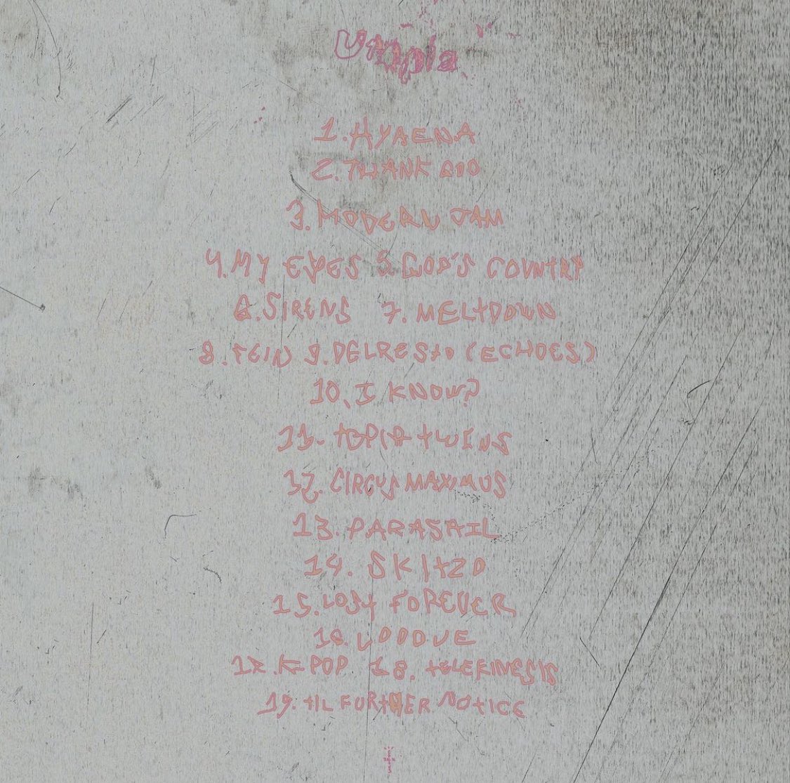 OnThinlce's tweet photo. 📀 UTOPIA

👤 TRAVIS SCOTT

📅 JULY 28TH, 2023 (MIDNIGHT) https://t.co/uFLqubPAOU
