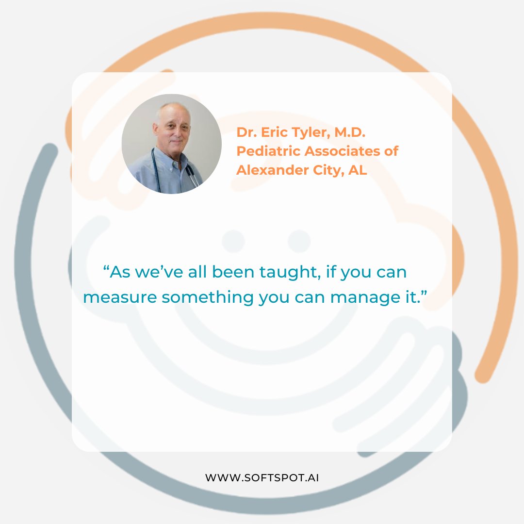 PediaMetrix_Inc's tweet photo. Dr. Tyler of PediaMetrix's partner #PediatricAssociatesofAlexanderCity noted one of the strengths of SoftSpot; the ability to more accurately track and manage a common condition that infants face. Dr. Tyler has been able to better improve the wellbeing of the patients he treats. https://t.co/UDhCsKmpBM