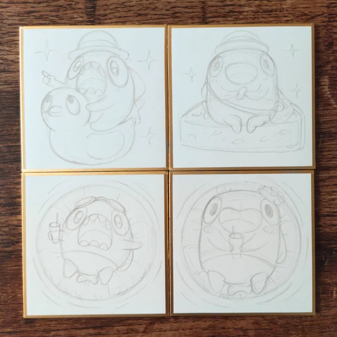 色々な作業を同時進行でやっていて…
その中で、ちいさめの色紙も描いてます!

オーダーの色紙制作も受け付けているので、気兼ねなくお声がけくださいねー!

ちなみに…
「コハラビット」のLINEスタンプは審査中なので、今月中にはリリースできそうです!(早くて今日かも)
https://t.co/rSIF4ciASb 