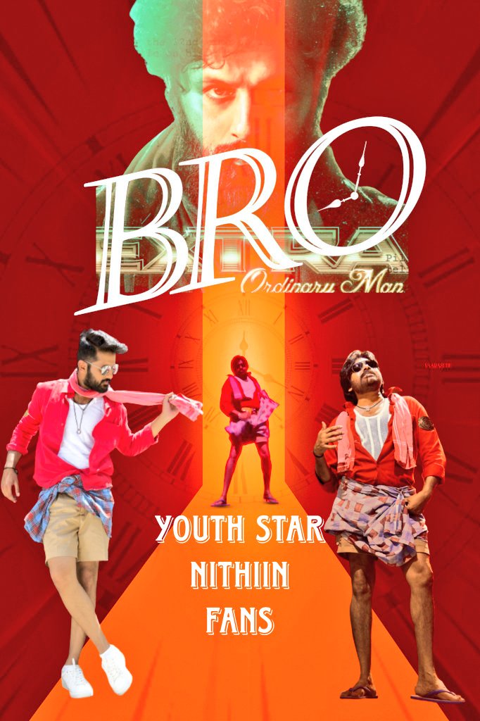 rameshishq's tweet photo. Wishing #PawanKalyan garu &amp; #SaiDharamTej garu and the entire team of #Bro for grand release tomorrow with best wishes from @actor_nithiin fans 😊

#BroFromTomorrow
#Nithiin #BroTheAvathar #EXTRA - ORDINARY MAN #nithiin32 https://t.co/mdTtnc53os