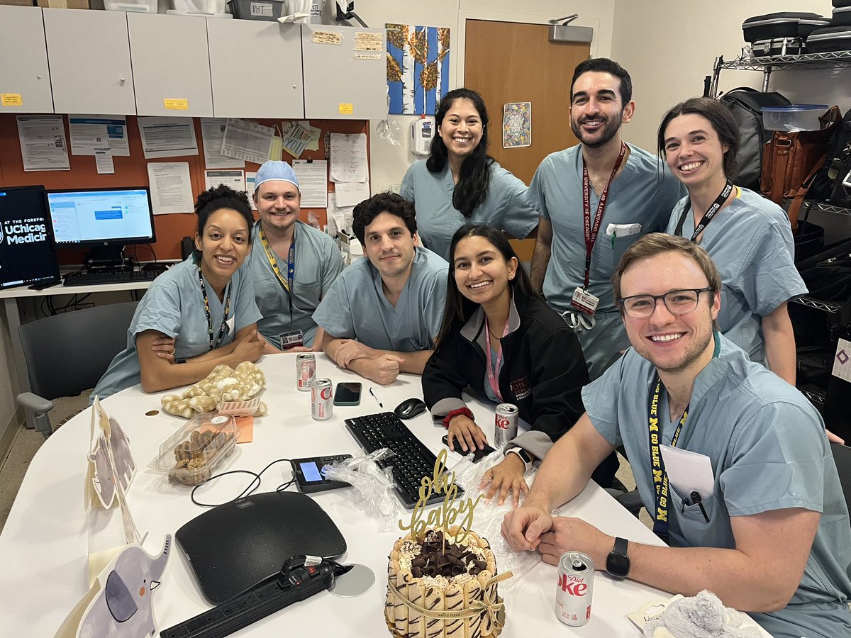 UChicagoOHNS's tweet photo. Our residents held a baby shower today to welcome the soon to be new additions to the #ENT family!🐣 @maxhemmrich @NamanJulia #FutureOtolaryngologists https://t.co/4WRIfDw2eO
