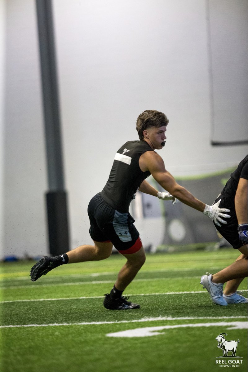 Had a great time at <a href="/ReelGoatSports/">Reel Goat Sports 🐐</a> combine camp.  Tied for fastest 5-10-5 with a 3.9 and top 5 in vertical and broad jump