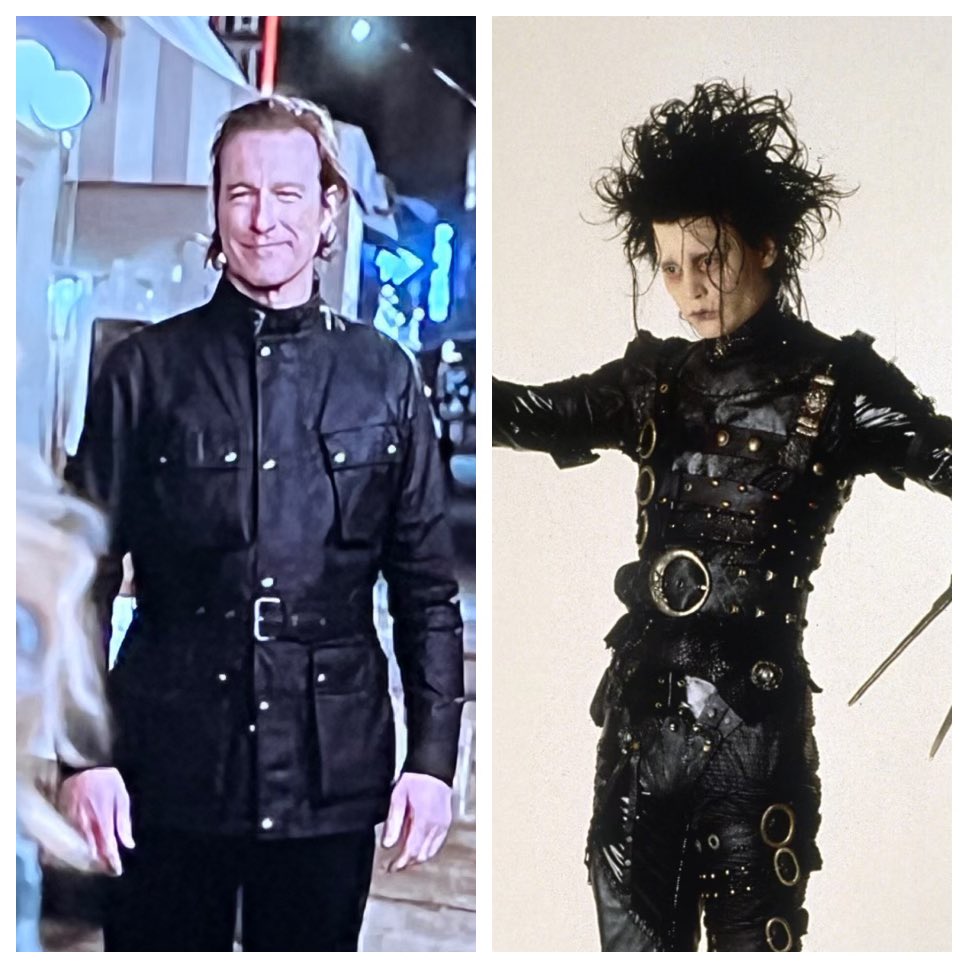 Mary_1Mc's tweet photo. What in the Edward Sissorhands is goin on in #AndJustLikeThat   
I love Edward Sissorhands but maybe not on Aidan https://t.co/UioxjOTAl8