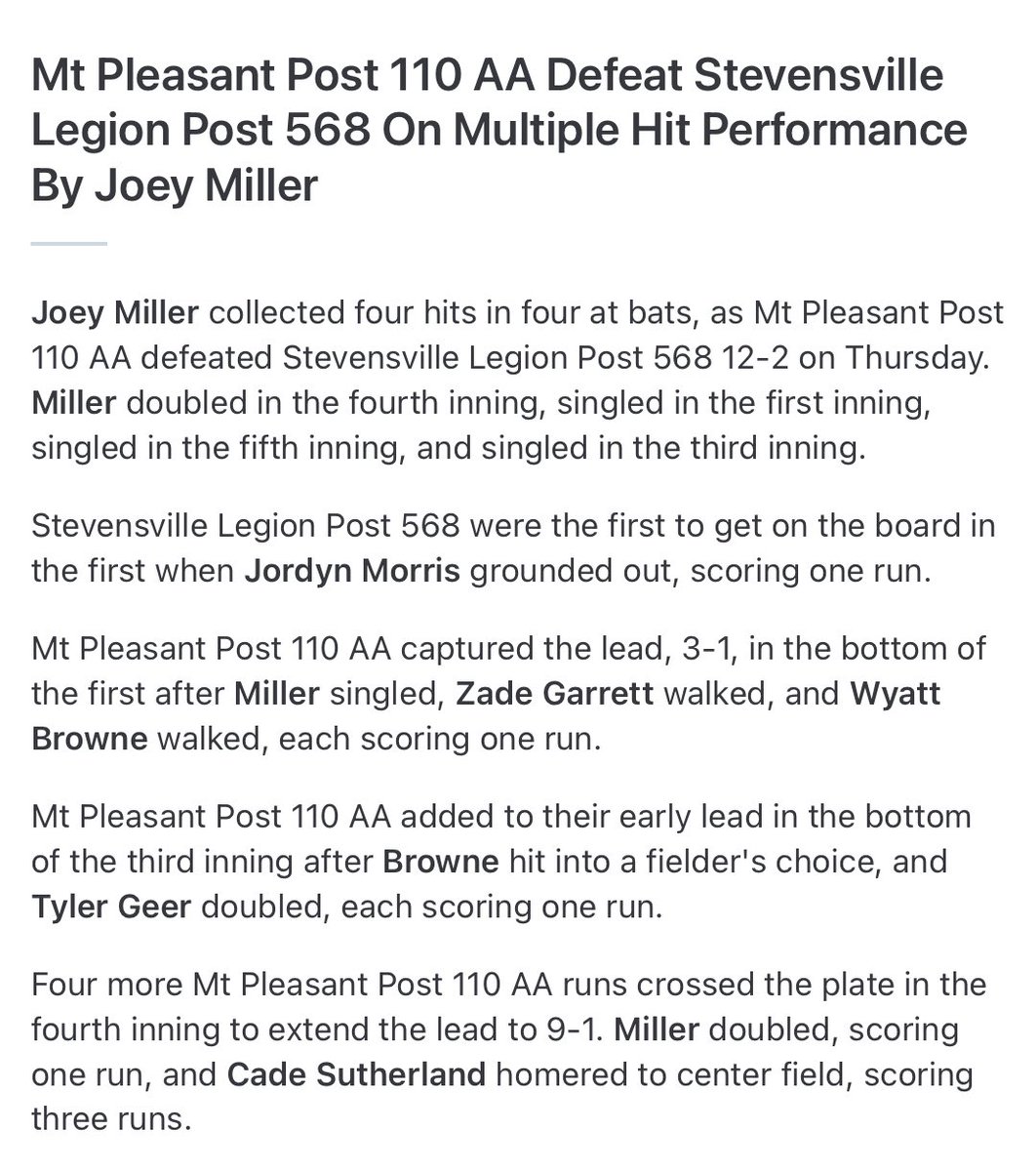 Joey Miller tweet media