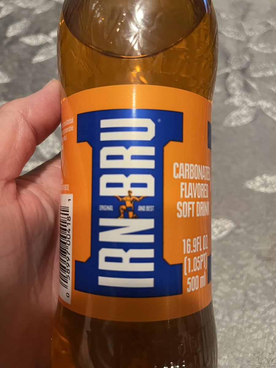 sharebear1271's tweet photo. @PaulTelfer my son had this Scottish drink. You ever try it?? Had to take a pic. He said taste like orange soda https://t.co/eqCISMHm4s