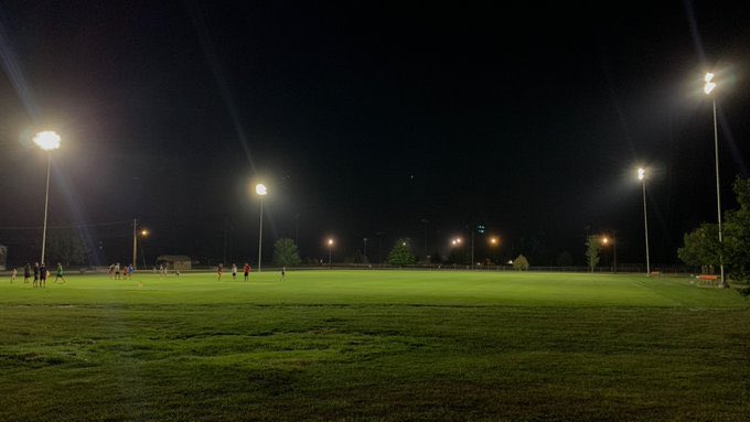 Let there be light. Hillsboro fired up the lights at their soccer field for the first time tonight. Great job by <a href="/IsaiahAtkins9/">Isaiah Atkins</a> for capturing the moment!